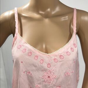 Amanda Paige Lace Trim Gowns. Spaghetti Straps (2 available, pink and yellow)